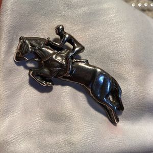 Vintage Equestrian Jumper pin